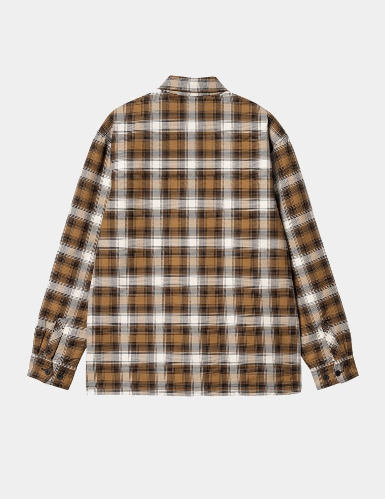 Camisa CARHARTT WIP monahan shirt jac hamilton brown
